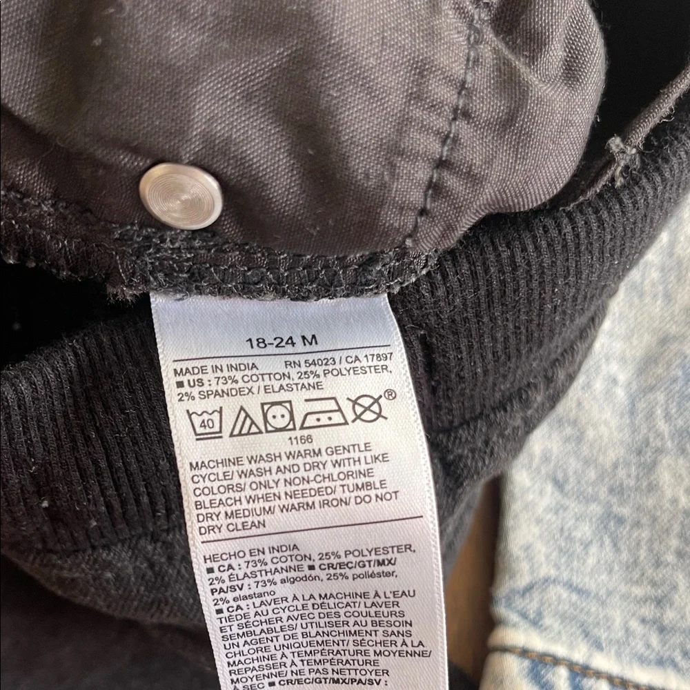 Old Navy & Wonder Nation Baby Jeans Bundle Black Blue Skinny 18-24M
